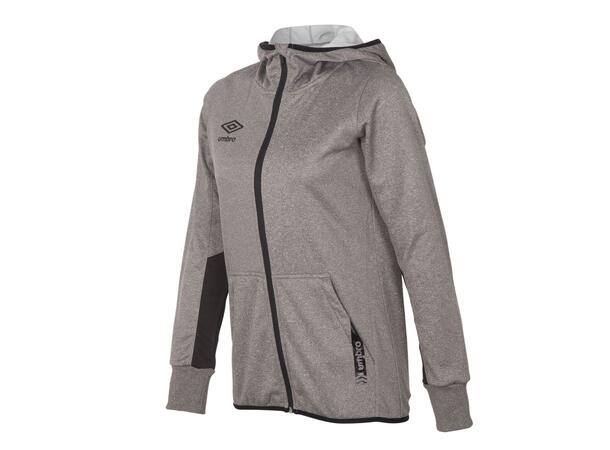 UMBRO Core Tech Hood Zip W19 Mørk grå 36 Hettejakke med glidelås til dame 